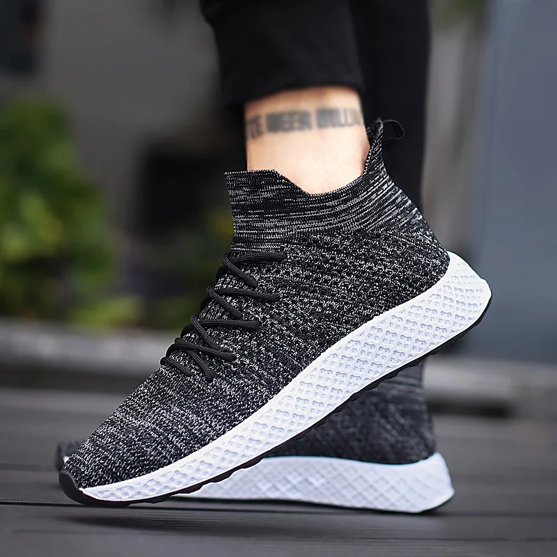 

Casual Man Shoes Lace Up Platform Shoes Summer High Top Sneakers Men Hot Brand Sneakers Fashion Slip-on Shoes Men Mocassin Homme