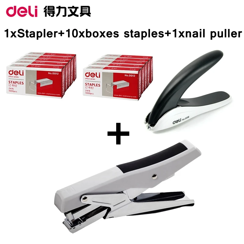 [readstar]deli 0329 Manual Stapler Plier Style Design Hand Paper
