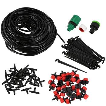

Promotion 25M Diy Drip Irrigation System Automatic Watering Garden Hose Mini Drip Garden Watering Kits With Adjustable Dripper