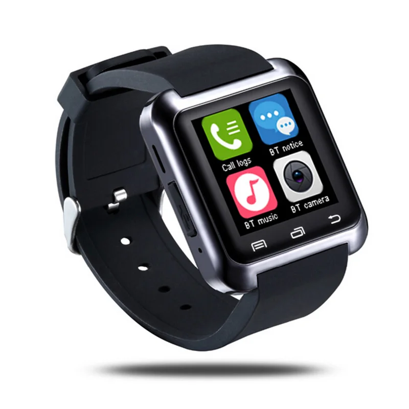 Оригинальные умные часы U80 с Bluetooth наручные для Apple iPhone 55S 6 Plus Huawei LG Android Phone