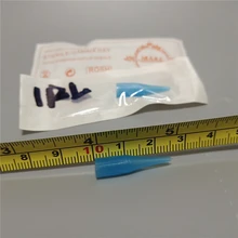 100 шт одноразовые иглы тату 1/3/5RL Пластиковая крышка для постоянного макияжа бровей губ машина Малый размер синий цвета