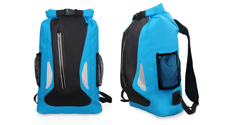 ПВХ 25L Открытый водонепроницаемый рюкзаки сухой мешок Кемпинг Туризм дрейфующих сумки для плавания двойной плечевой ремень