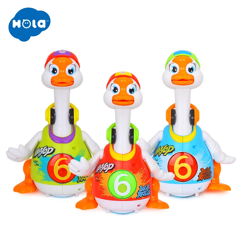 Skup Tańcząca kaczka ze światłem muzyką elektryczną uniwersalną i huśtawką gęsią ze światłem muzyką (3 kolory różne)