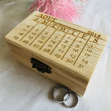 Изготовленный на заказ деревянная коробочка для кольца обручального кольца шкатулка держатель для обручального кольца Подушка коробки персонализированные подарки на свадьбу