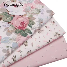 Ywzatgits 1 шт./лот Цветочная серия хлопчатобумажная ткань Лоскутная Ткань DIY шитье стеганое жировые кварталы материалы YI0304
