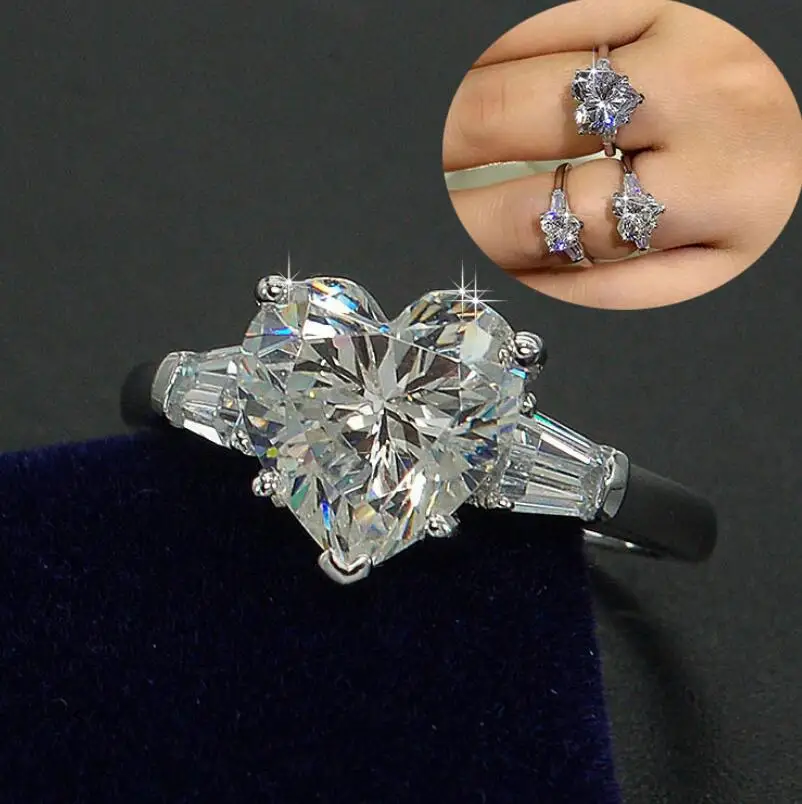 

1 Carat Women's S925 Rings Diamant 925 Rings Sterling Silver Couple S925 Rings (LMYS)