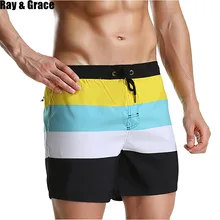 RAY GRACE лето для мужчин пляжные шорты для серфинга быстросохнущая Пляжные Шорты Бег Плавание дышащая пляжная одежда