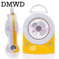 DMWD 6-дюйм, перезаряжаемый вентилятор фонарик портативный настольный мини Кондиционер Охлаждающие вентиляторы лампа mute студенческое