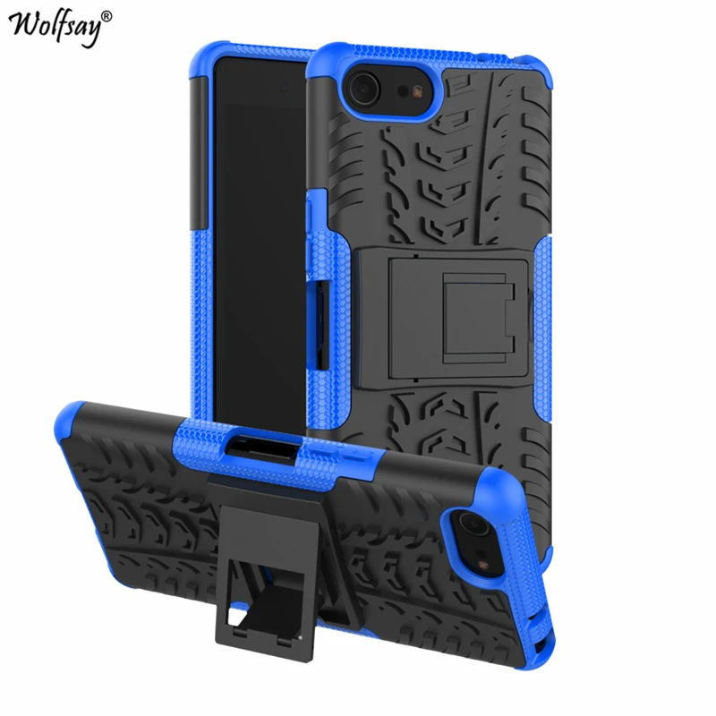 

Wolfsay Case for Sony Xperia XZ4 Compact Cover Soft Rubber & Hard PC Case For Sony XZ4 Compact XZ4mini Case Phone Holder fundas