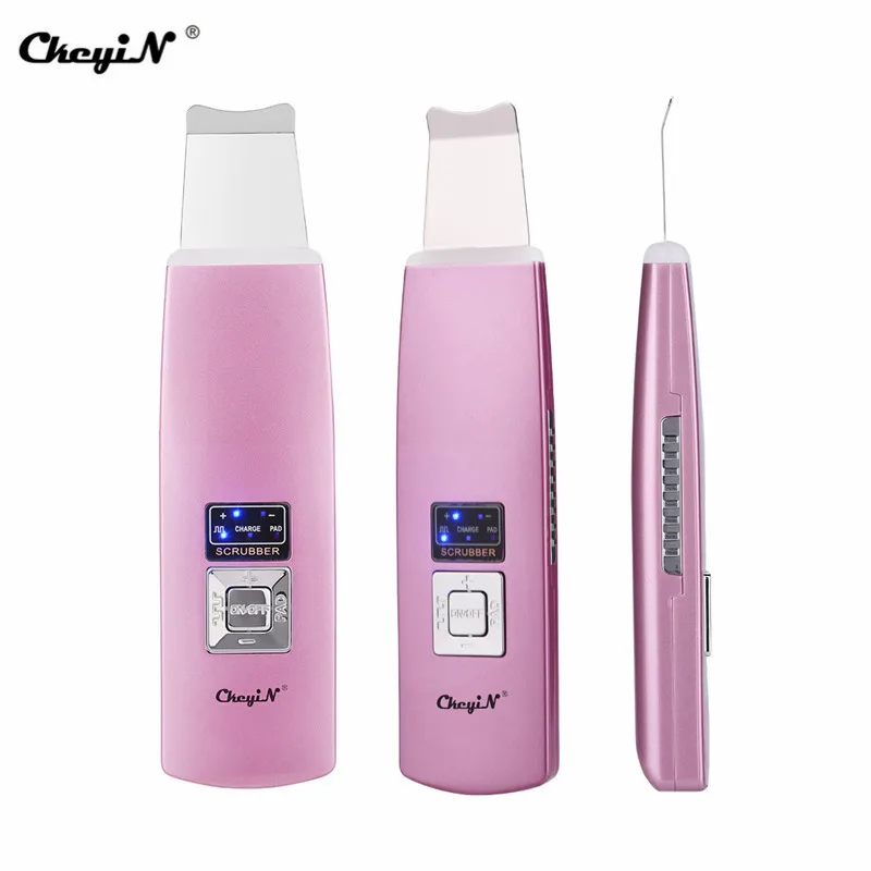 Purificador da Pele Cuidados com a Pele Ckeyin Ultra-sônico Rosto Massageador Máquina Facial Removedor Poros Limpador Clareamento Levantamento Beleza Dispositivo 47 20 High Quality Beleza e saúde