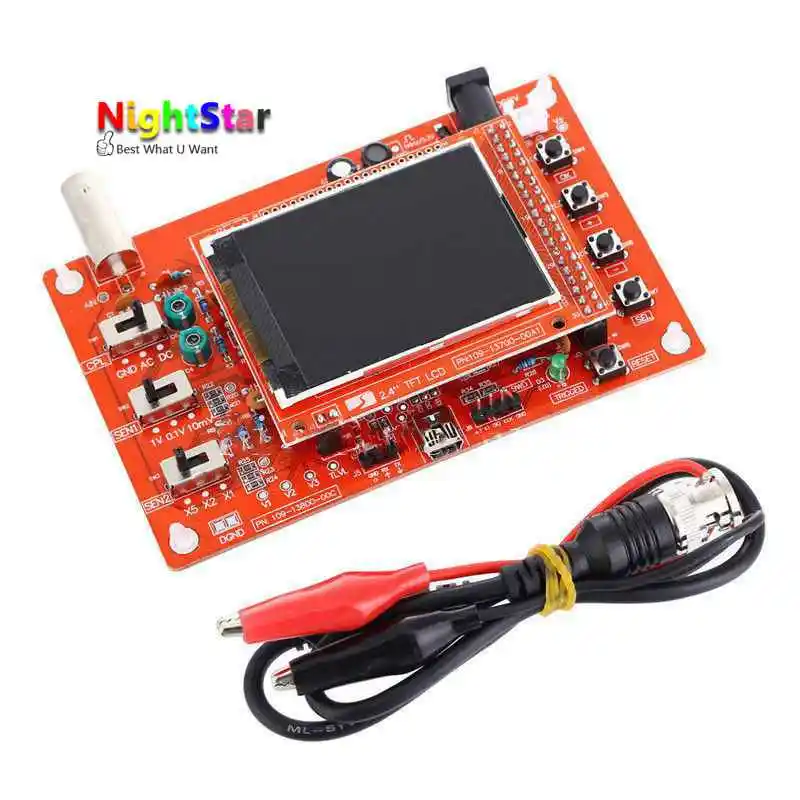 

DSO138 2.4 TFT Handheld Pocket-size Digital Oscilloscope Kit DIY Parts Electronic Learning Set 1Msp