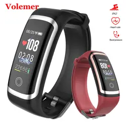 Volemer Новый Smart Band Ip67 Водонепроницаемый группы сердечного ритма Цвет Экран сообщение Re mi nder модные спортивные умный Браслет Pk mi Группа 3