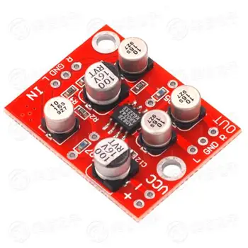 

AD828 op amp preamplifier / audio amplifier module / single power supply