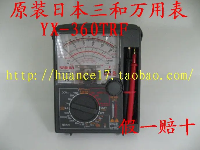 

Yx360trf pointer multimeter Sanwa Sanwa Analog multimeter YX-360TRF pointer table