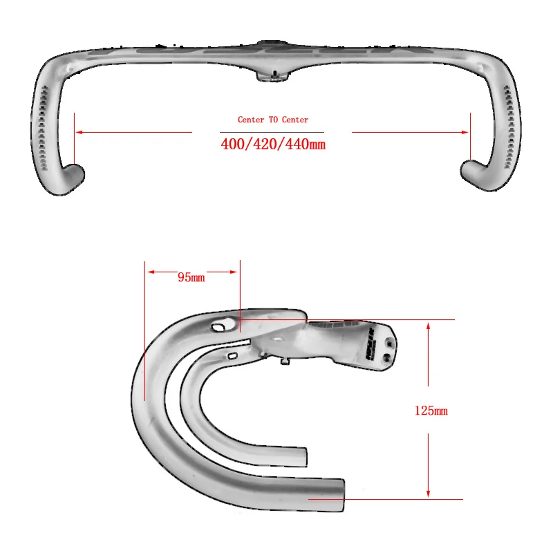 Полный труба из углеродистого волокна 3K из углеродного волокна, Интегрированный Дорожный велосипед рукоятка для дорожного велосипеда рулем типа «бараньи рога» 400/420/440 мм X 90/100/110/120 мм вилка Диаметр 28,6 мм