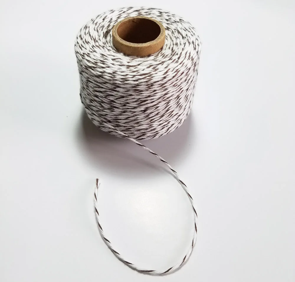 Хлопок веревки 150 м/roll Пекари шпагат тонкий веревки для макраме Строка темы Свадебные украшения подарок аксессуары для упаковки