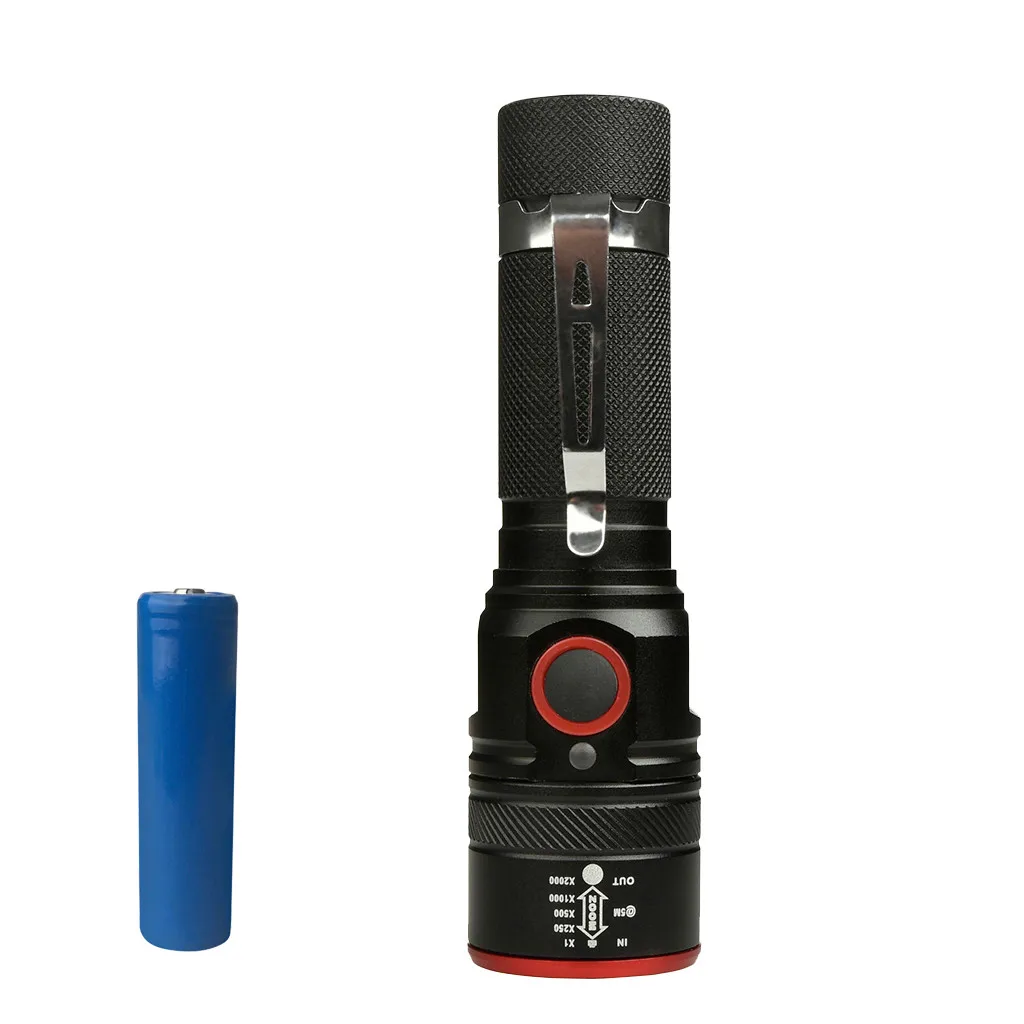 

Bicycle Light Set Super bright LED Flashlight USB Bicycle Light Led Rechargeable T6 3 Modes Torch with Cable