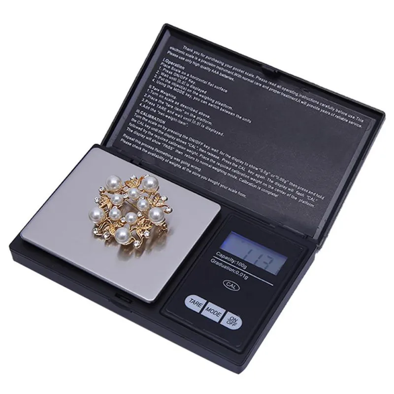 100g/0.01g LCD Digital Pocket Scale High precision Jewelry Gold Gram