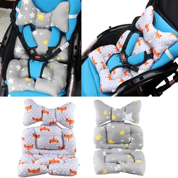 

Fashion Printed Stroller Cushion Seat Cover Baby Diaper Pad Seat Pad Cotton Baby Stroller Mat Mattress Pram Stroller Accessories
