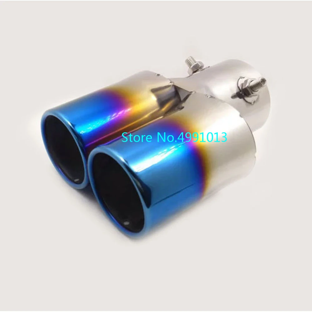 CUHAWUDBA Tubo di Coda del Silenziatore di Scarico Posteriore nel Acciaio Inossidabile per Auto per Mercedes Classe C W203 C240 ??C320