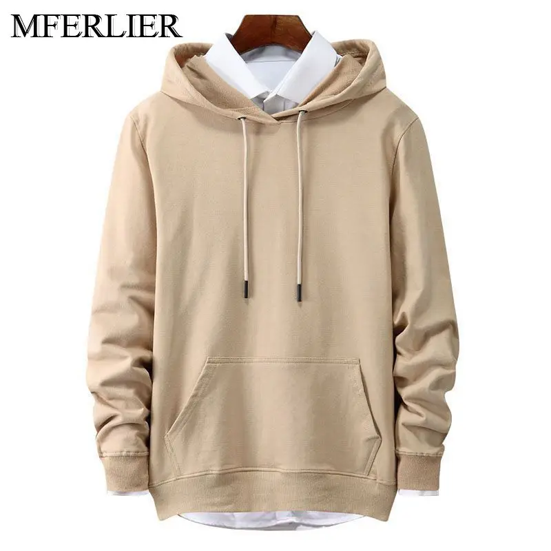 MFERLIER Spring Autumn men Sweatshirts 4XL 5XL 6XL large size long sleeve plus size Hoodies men 8 colors MFERLIER Spring Autumn men Sweatshirts 4XL 5XL 6XL large size long sleeve plus size Hoodies men 8 colors