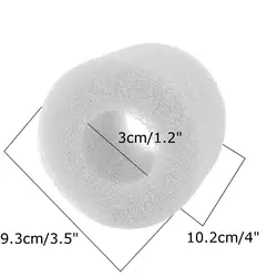 2шт 10,2x9,3x3 см белый многоразовый Губчатый Фильтр для бассейна картридж подходит для Intex Тип H моющийся высокой плотности