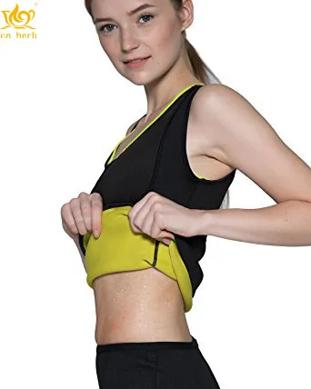 

Cn Herb Free Shipping Body Shaper Slimming Sauna Vest For Women Hot Sweat Neoprene Weight Loss Workout Tank Top