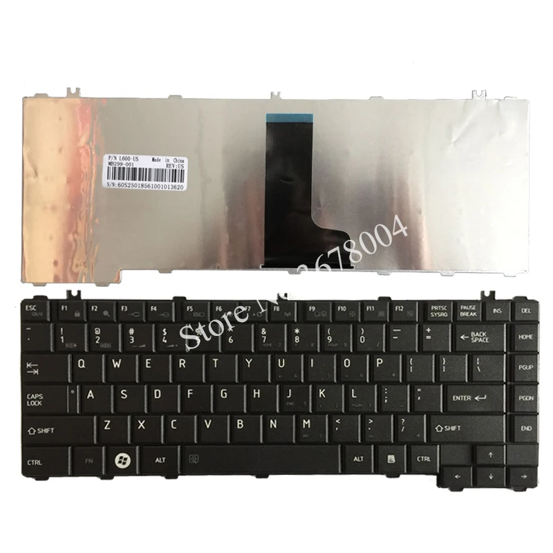 

New laptop keyboard for toshiba Satellite C600D L640 L600 L600D L630 C640 C645 L700 L640 L730 L635 US laptop keyboard