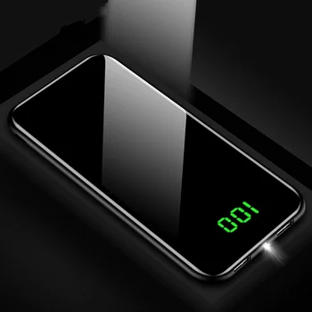 

Fashion Slim LED Real Power Bank 10000mAh Battery Pack Mobile External Battery For Xiaomi Samsung Phone Powerbank