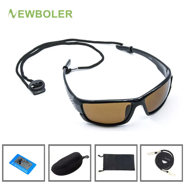US $4.37 BOLER Polarized Fishing Sunglasses Brown Yellow Lenses Night Version Men Glasses Outdoor Sport Driv