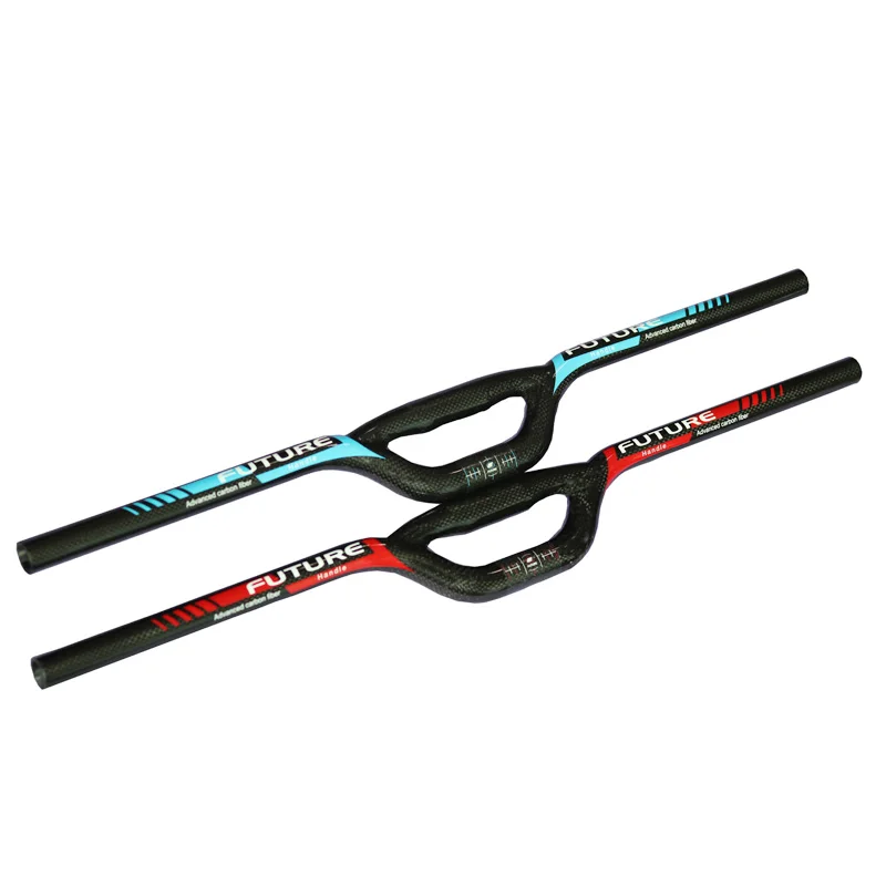 EC90 Full Carbon Fiber UShaped Handlebar MTB Riser Bar 25.4mm Clamp