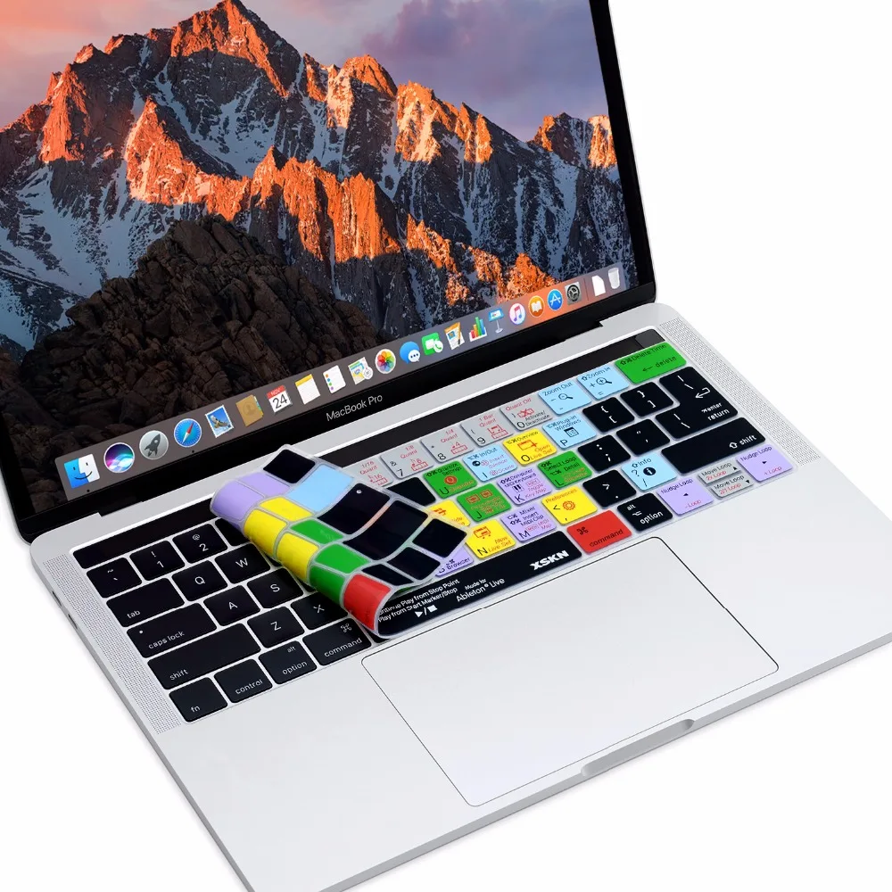XSKN для Ableton Live музыка редактировать ярлык покрытие для клавиатуры для MacBook Pro 13 15 A1706 и A1707 с Touch Bar(выпуск