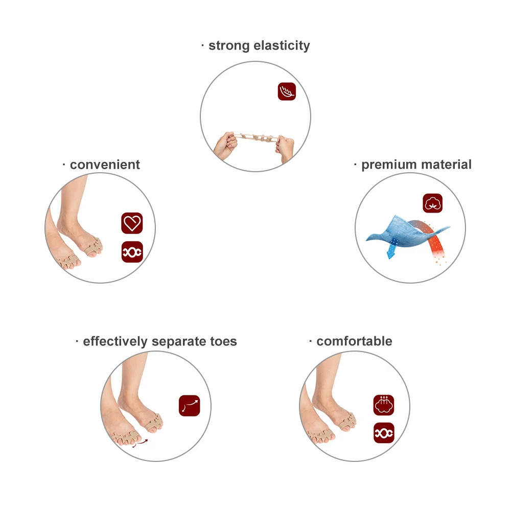 Силиконовые разделители для пальцев ног Выпрямитель Корректор для пальцев ног распорка растяжки для свертывания молоток коррекция носка