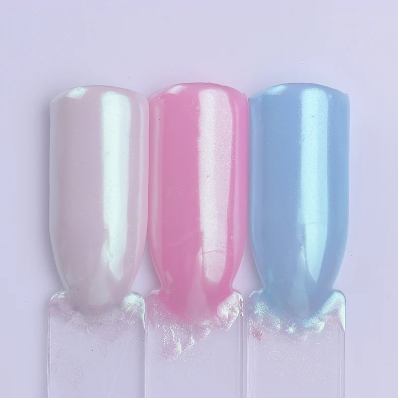Polvo de manicura de polvo de brillo de uñas de concha de perla bonita Polvo de manicura de polvo de brillo de uñas de concha de perla bonita