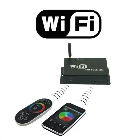 WF100 Светодиодный контроллер WiFi может управляться вашим мобильным телефоном с