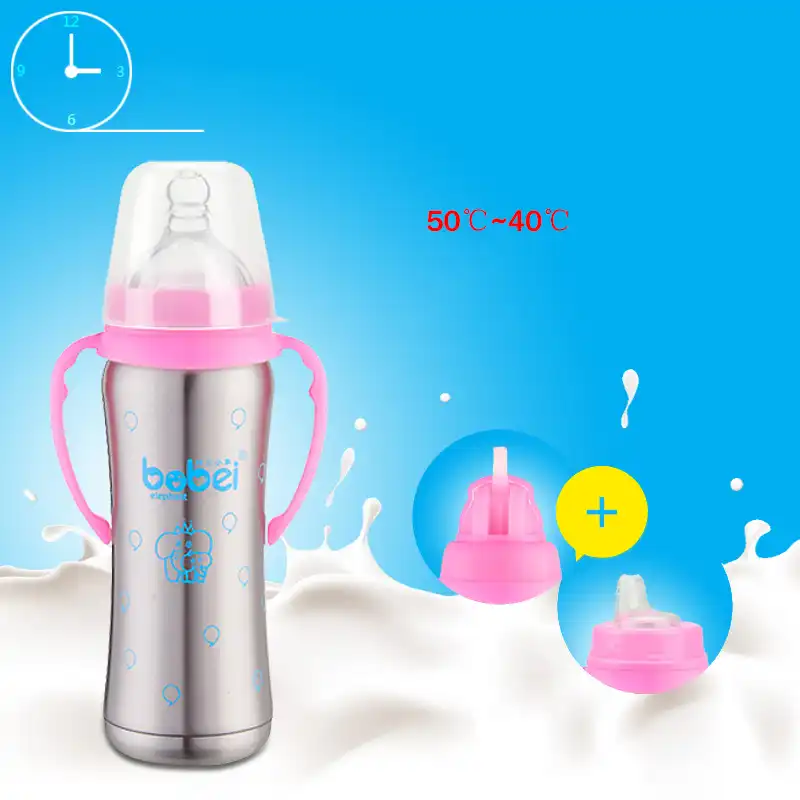 baby milk bottle steel