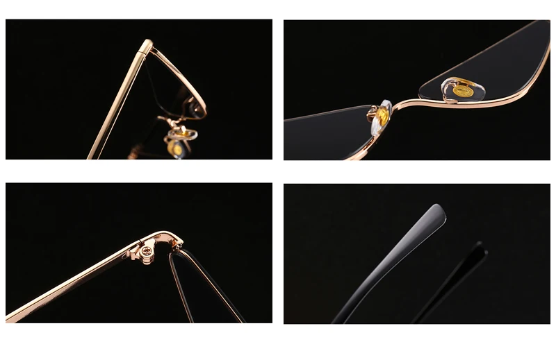 Metal Cat Eye Sunglasses Female detail (14)