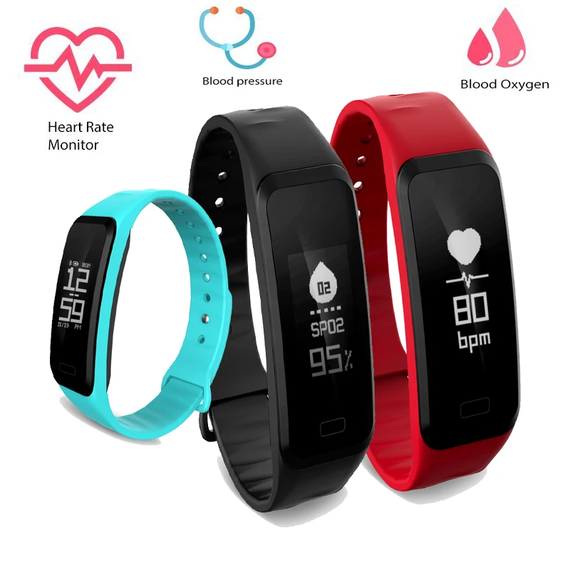 

Smart Electronic Watch Blood Pressure Meter Step Performer Sports Wearable Equipment Fitness Clock iOS Android System