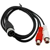 7 Pin DIN Male MIDI  to 2 Dual RCA Female Plug Audio Cable cord For Naim Quad Bang & Olufsen Stereo Systems ► Photo 3/3