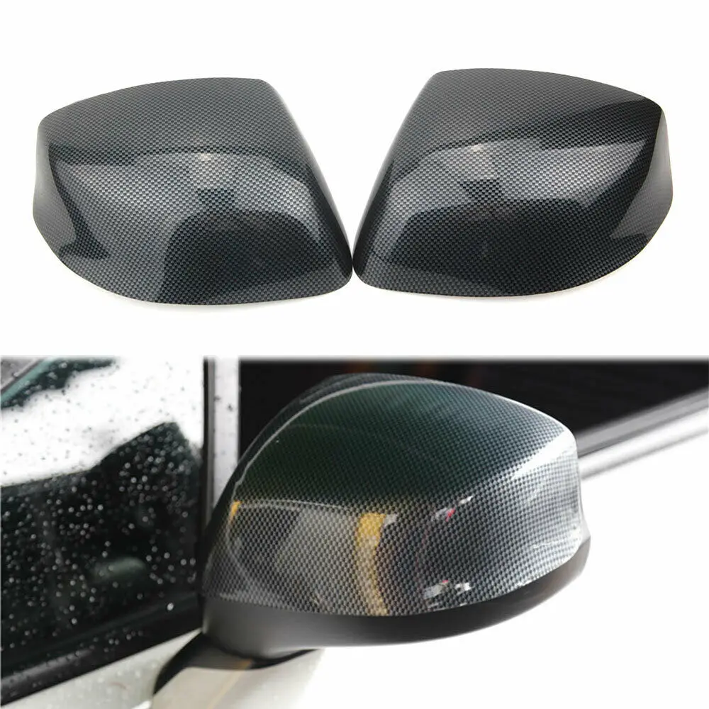 

BBQ@Fuka Carbon Fiber Style Car Side Rear View Mirror Cover exterior moulding Trim For Honda Civic 9th 2012-2014 car decoration