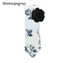 Mantieqingway Повседневное хлопок Галстуки брошь свадебные Gravatas corbatas Бизнес Костюмы Для Мужчин's Галстуки Vestidos узкие Средства ухода за кожей Шеи Галстук