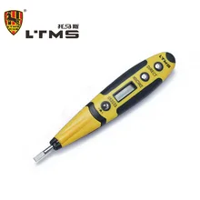 Professional Ac/Dc 12-220V Test Voltmeter 16cm Voltage Detector Tester Digital Electrical Pen With LED Lighting Diagnostic tools