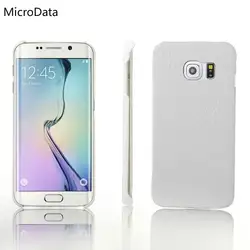 Микроданных для Samsung Galaxy S6 Edge Роскошные картины крокодила чехол на Galaxy S6 Edge жесткий кожаный чехол для телефона