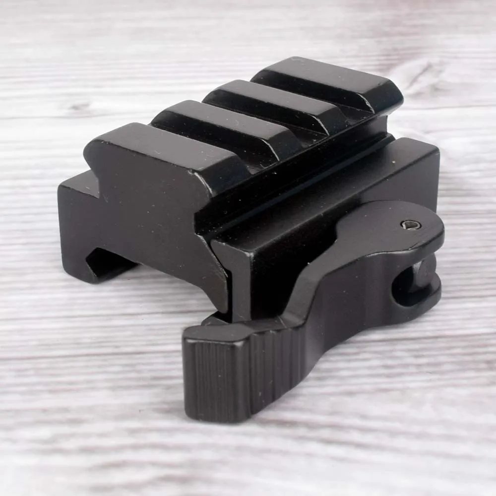 3 Slot 5 Slot Quick Release Detach QR QD 1/2" INCH Mini Riser Block Mount QD Cam Lever For 20MM Picatinny Rail+Wrench