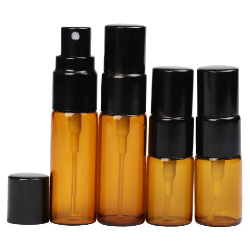 Download 3ML 5ML Amber Brown Glass Spray Bottle Perfume Sample Test ... Yellowimages Mockups