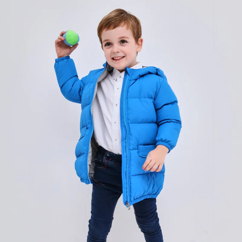 

Winter Jacket Boys and Girls Winter New Baby Eiderdown Jacket Hooded Outer Thickening Winter Outerwear Down Girls Jacket Coat