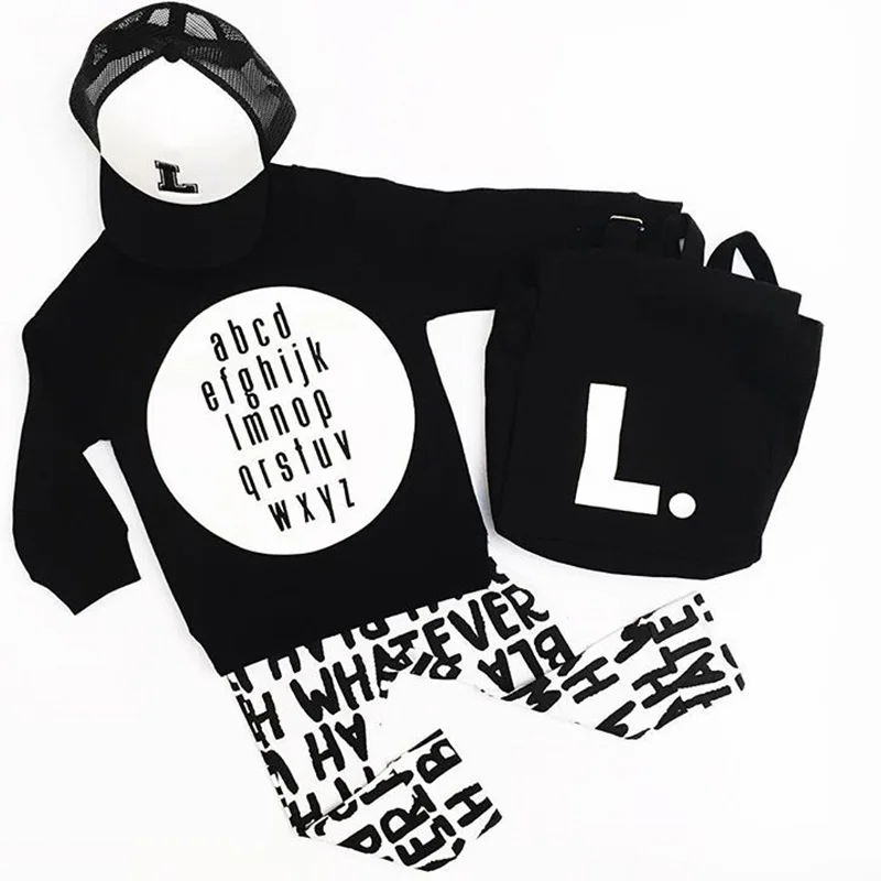 EnkeliBB/Коллекция года, осенний свитер для мальчиков модные черные топы с круглым вырезом и длинными рукавами для мальчиков и девочек, зимние топы для маленьких мальчиков