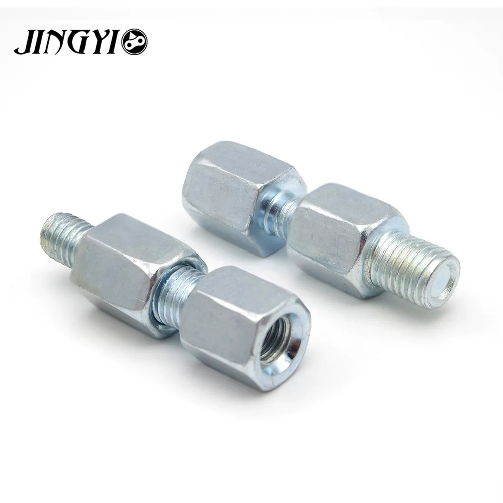 

Scooter Motorcycle Reaview Mirrors Bolts Screw Adapter M10 M8 10MM 8MM Right Left hand thread Convertor Screw Black/Silver