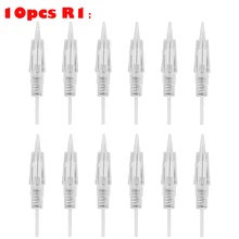 1 шт./10 шт. картридж для татуажа бровей и губ ротационная микро-игла R1/R1 тупые одноразовые стерильные наконечники иглы аксессуары для татуировки