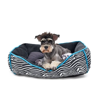 

Super! High Quality Pet Bed Animal Pattern Zebra Leopard Giraffe 3D Tailor-Made Dog Cat Kennel Soft For Dog Puppy 4 Size